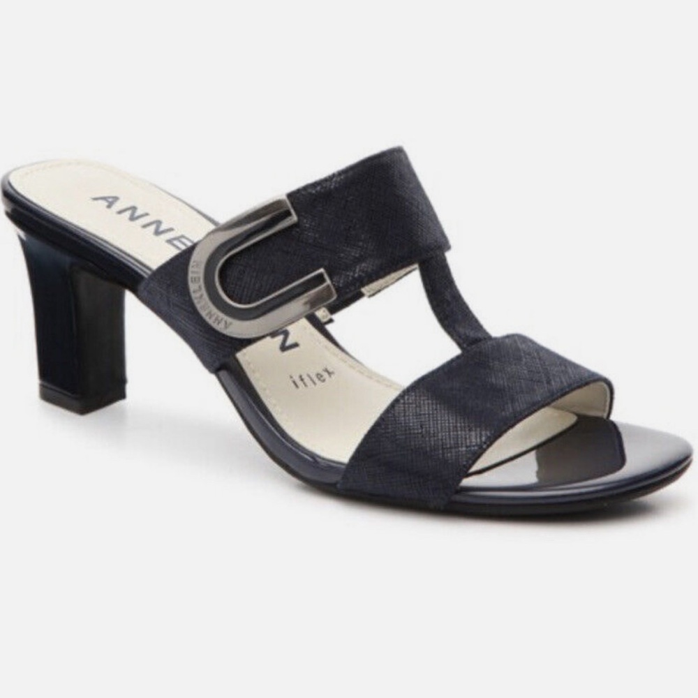 Gorgeous, Anne Klein iFlex Women Leather Strap Nala Heels Shoes ❤️ - Picture 3 of 7